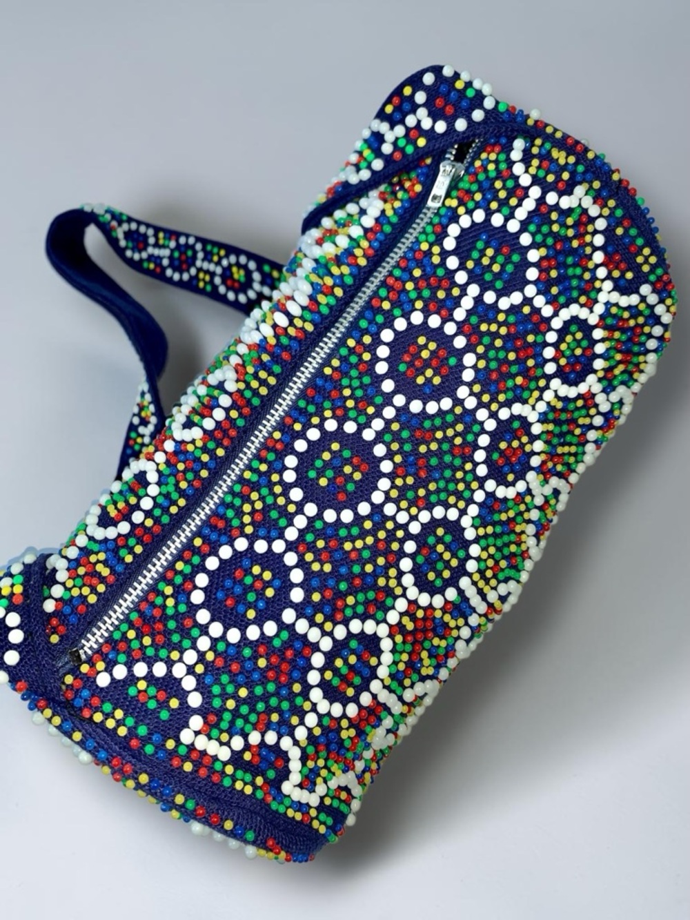 v i n t a g e :: Whimsical Candy Beaded Barrel Purse - Picture 4 of 14